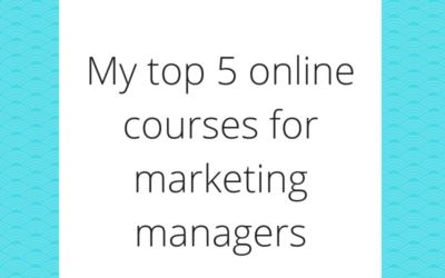My top 5 online courses for marketing managers (4 are under $11)
