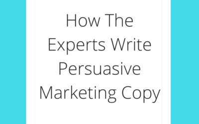 How The Experts Write Persuasive Marketing Copy